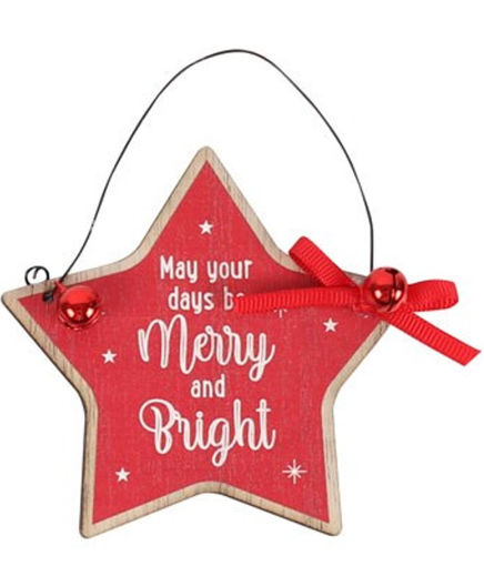 Picture of XMAS MINI HANGING - MAY YOUR DAYS BE MERRY AND BRIGHT